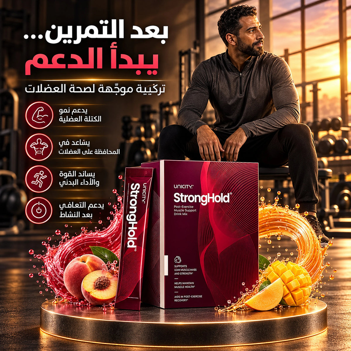Unicity Stronghold Peach Mango – سترونج هولد بنكهة الخوخ والمانجو